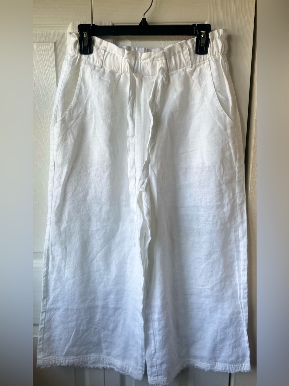 Cloth & Stone Ivory Linen Trousers Size S